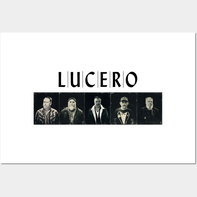 Lucero Logo Band Photo All Member Wall Art by tinastore